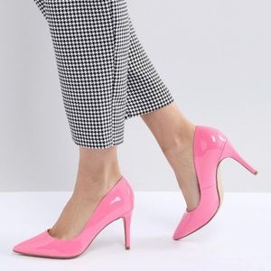 [NWT] ASOS New Look Pink Patent High Court Heels
